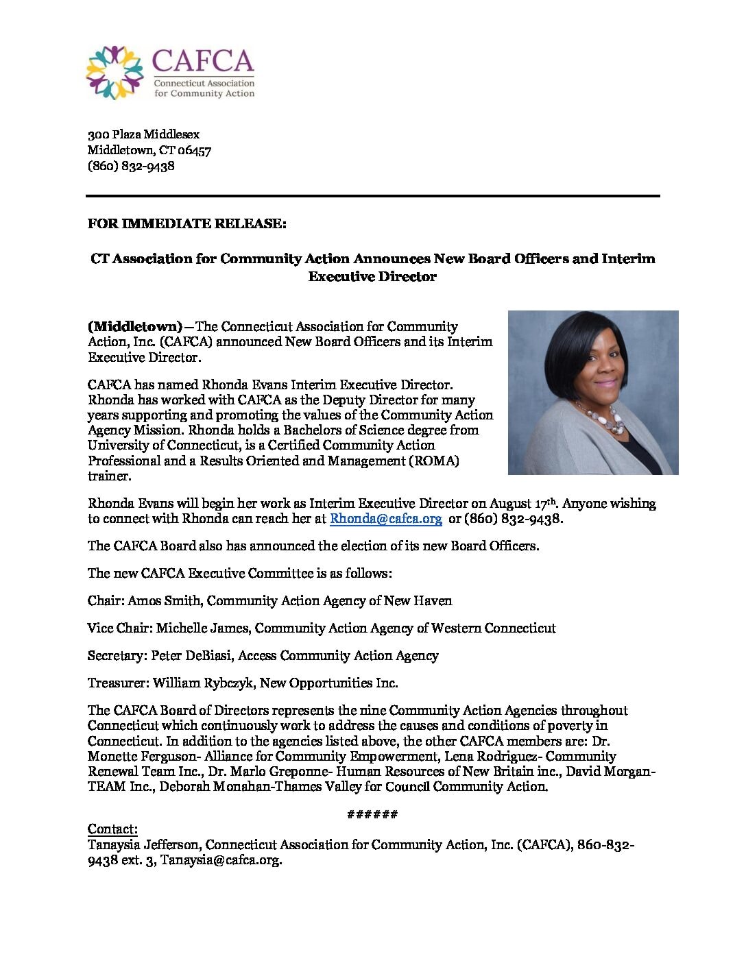 CAFCA Press Release-CAFCA Announces New Board Officers and Interim Executive Director_1 (1)